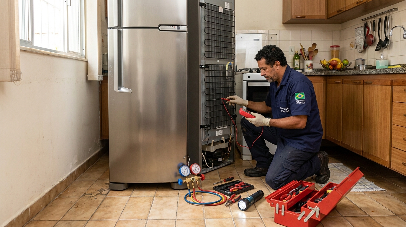 Técnico de geladeira perto de mim em Jundiaí‑SP